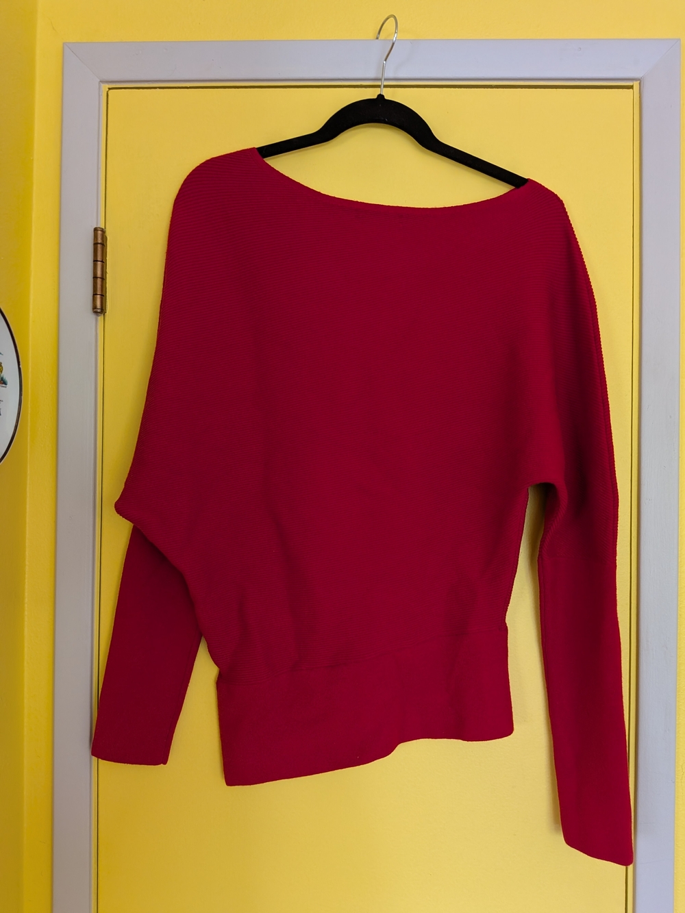 Banana Republic Off-the-Shoulder Sweater in Red